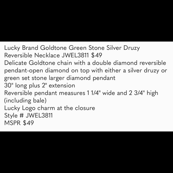 Lucky Brand reversible necklace! - Picture 6 of 6